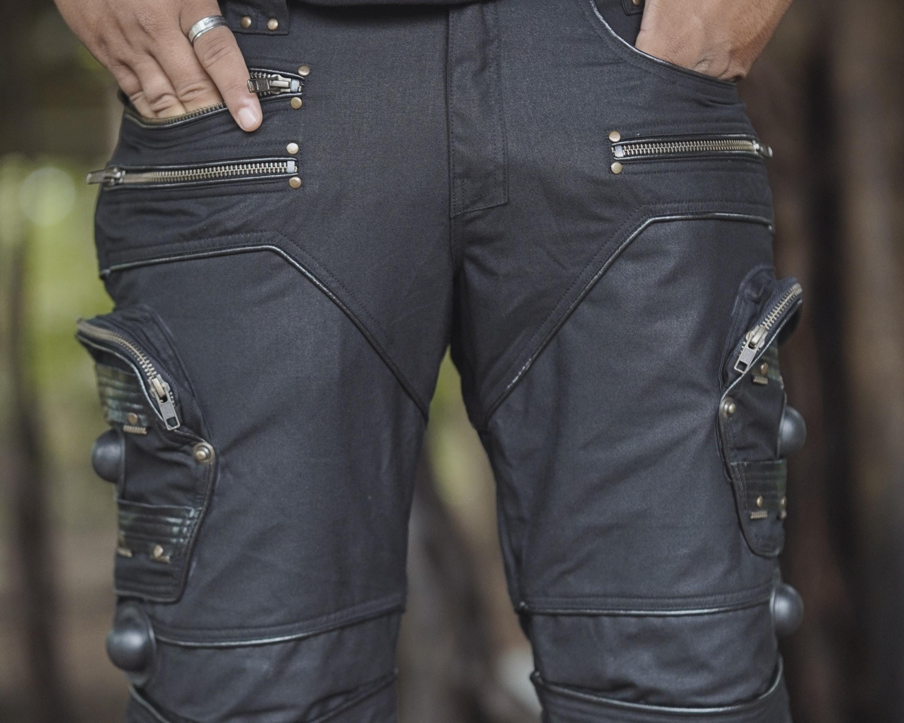 Men’s Black Heavy Cotton Twill 3/4 Cargo Pants