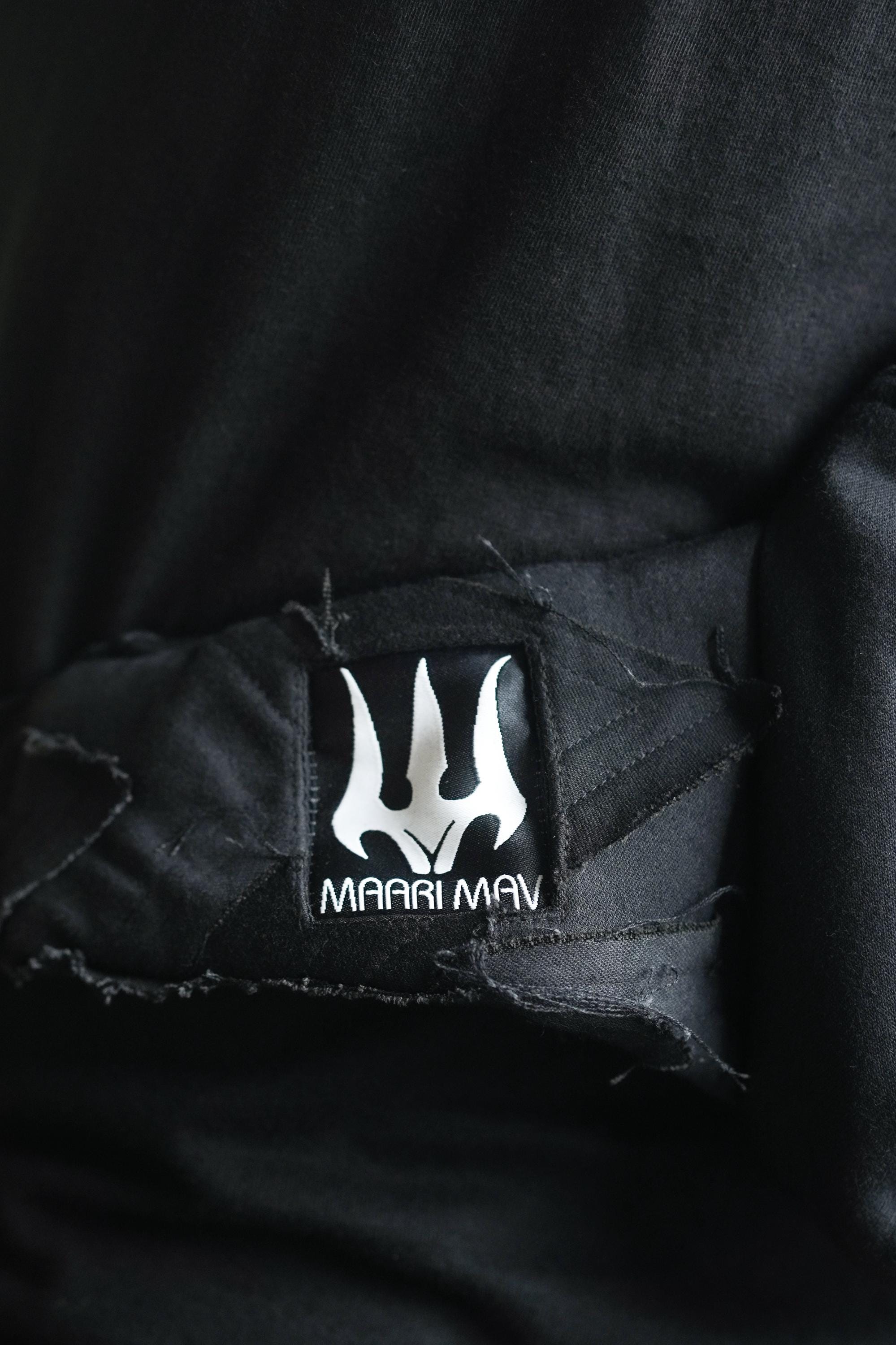 Black Patchwork Cotton Twill Sling Bag — view 3