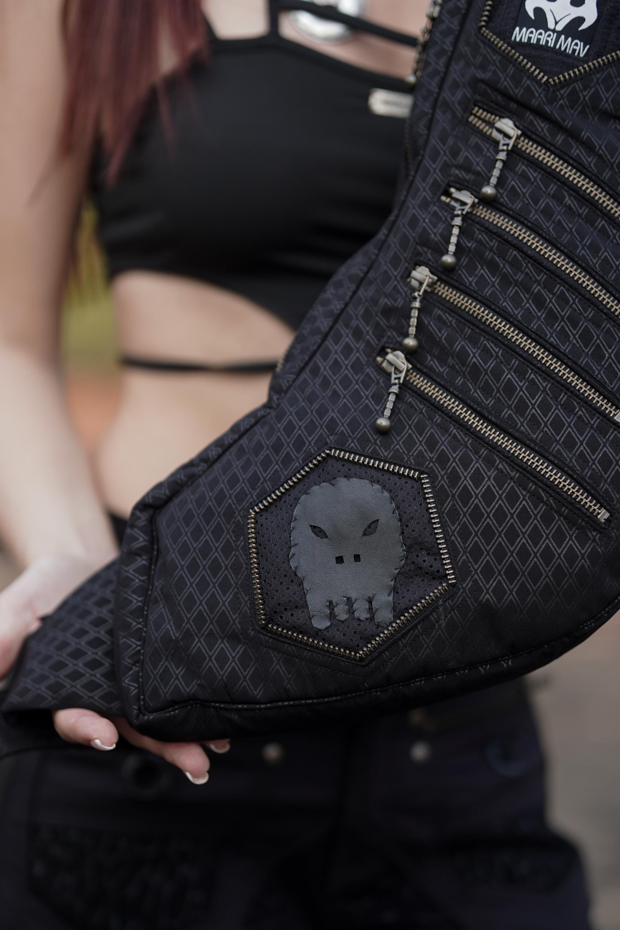 Handmade Black Sling Bag β view 5