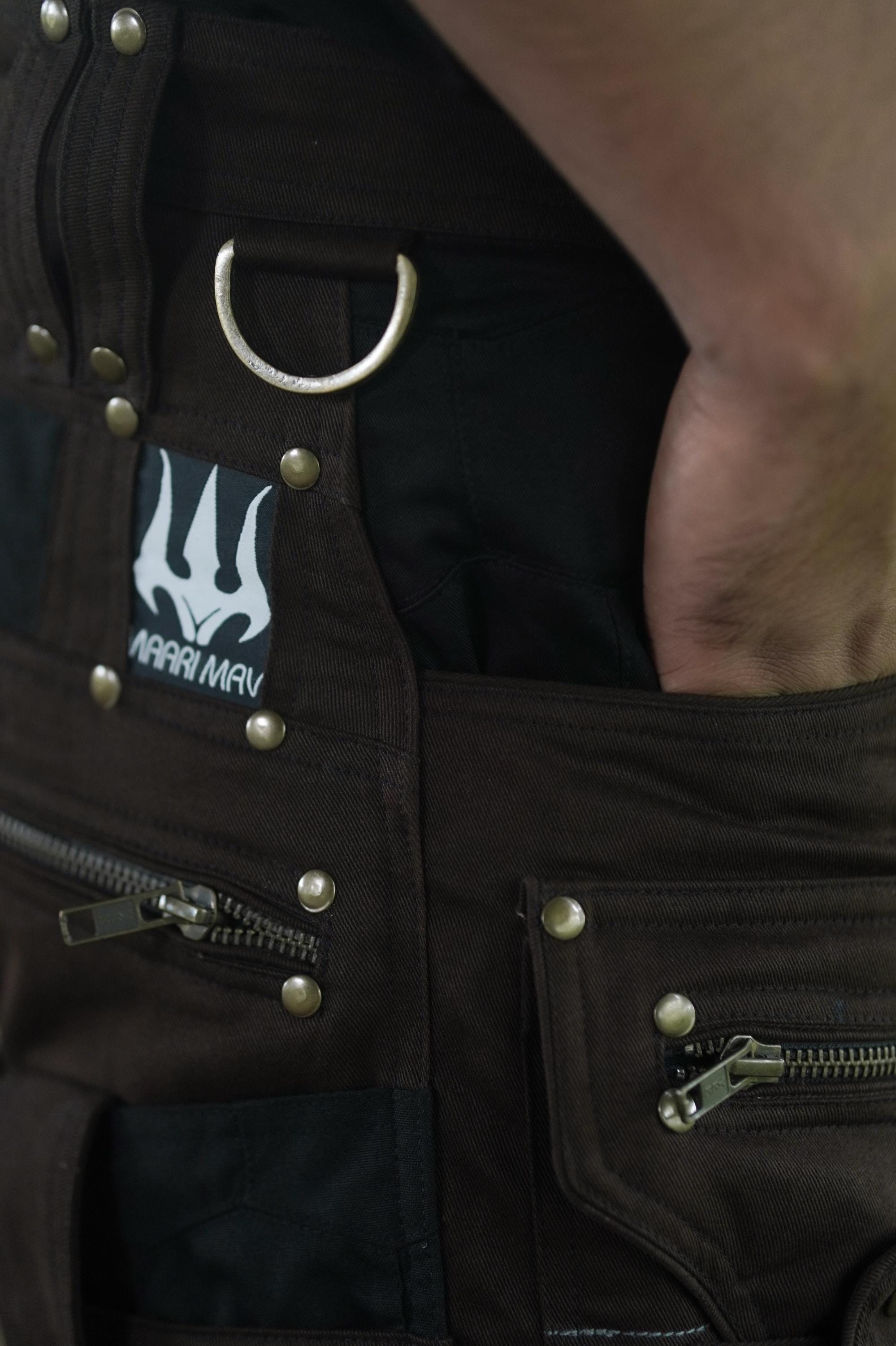 Men's Brown Twill Explorer Trousers — view 5
