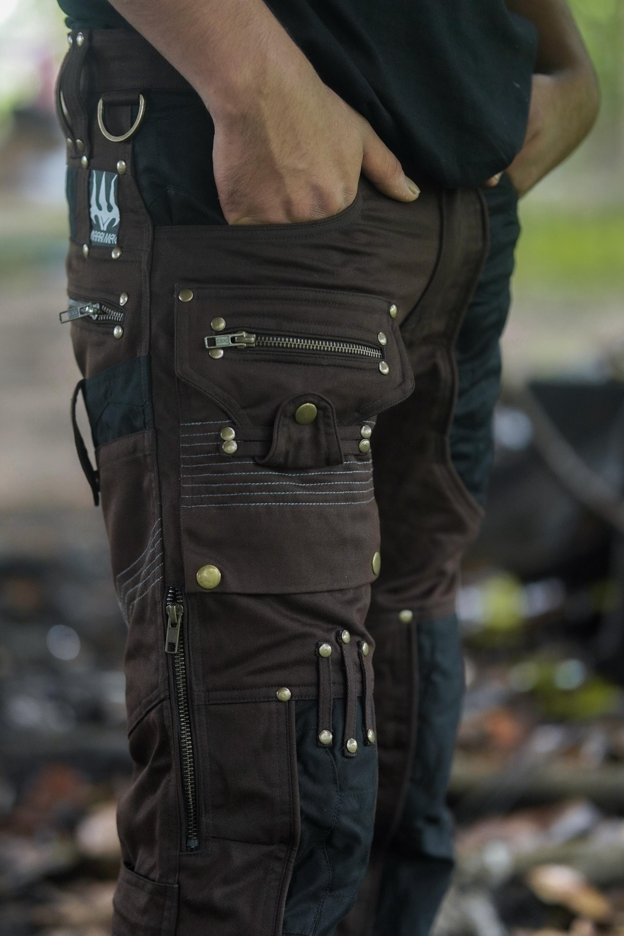 Men's Brown Twill Explorer Trousers — view 8