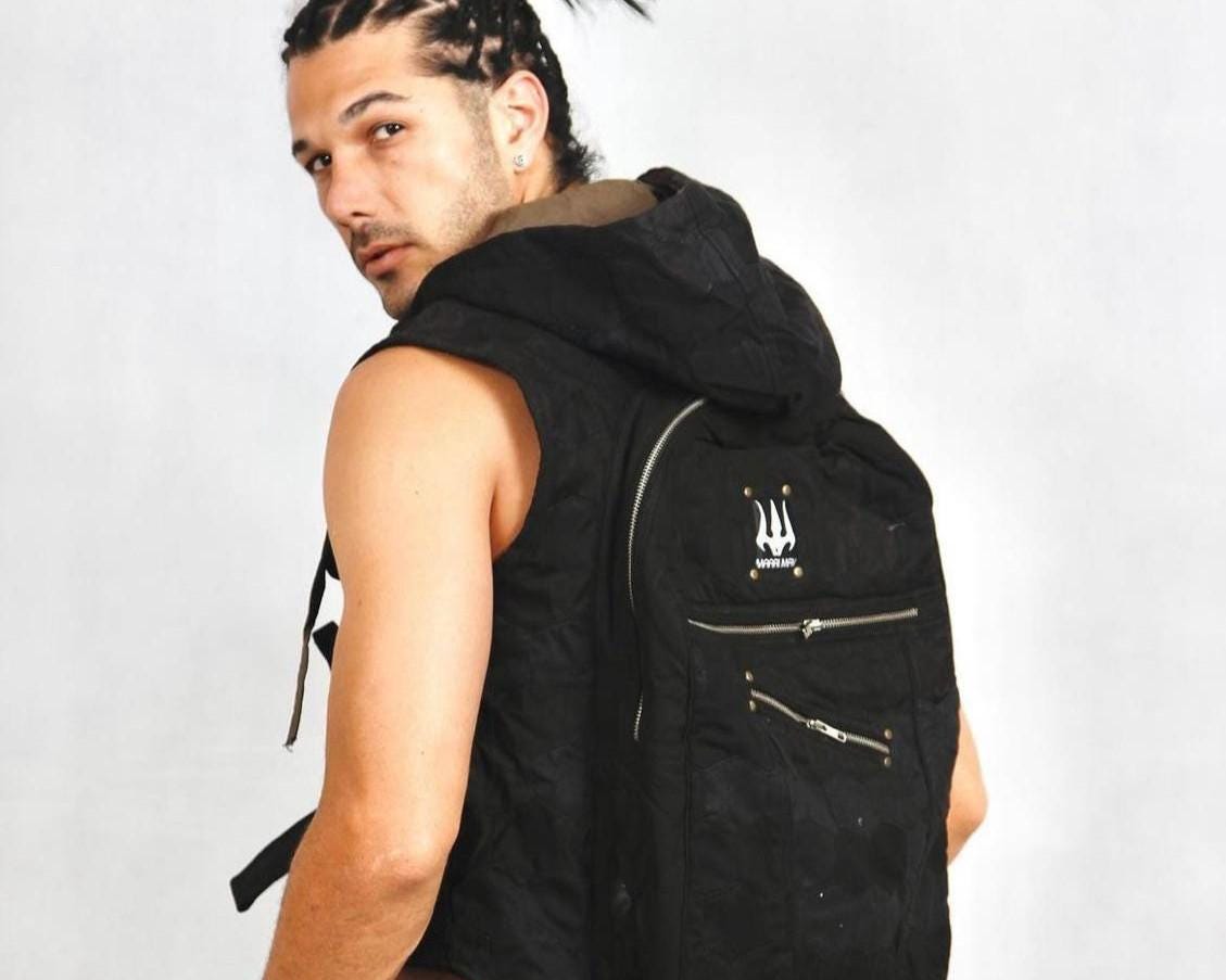 Dark Tribe Patchwork Bag Jacket — view 7