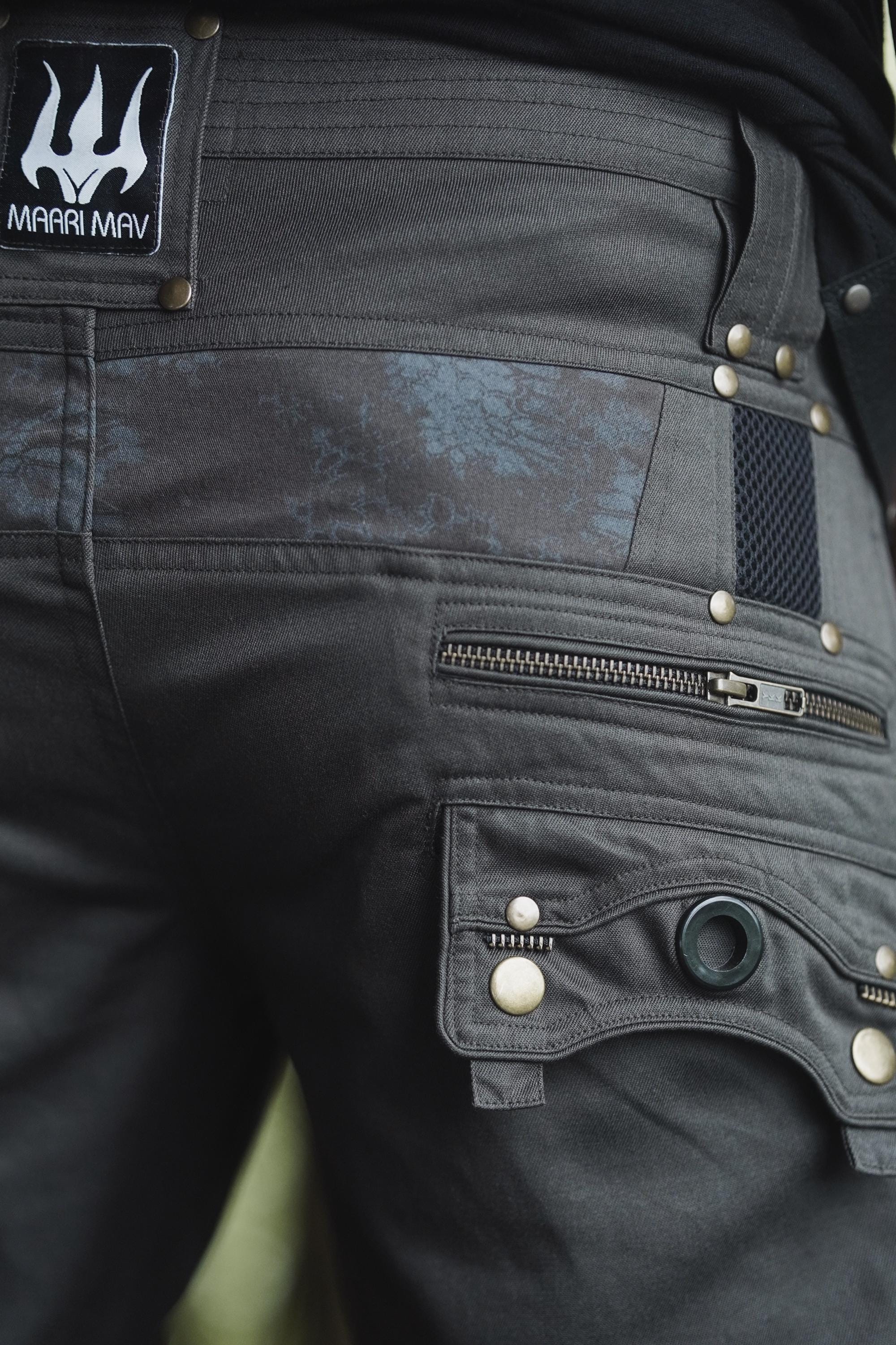 Men's Grey Twill Tactical Cargo Pants — view 8