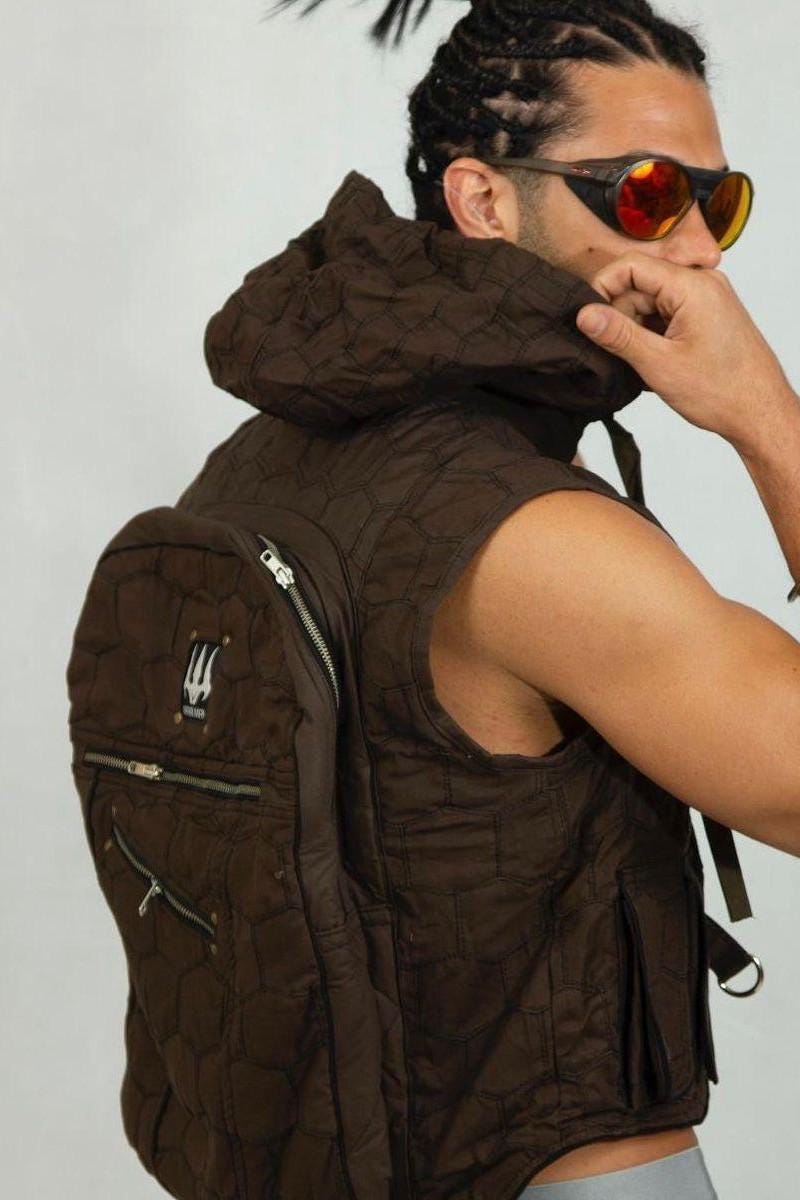 Hexagon Patchwork Bag Hoodie — view 3