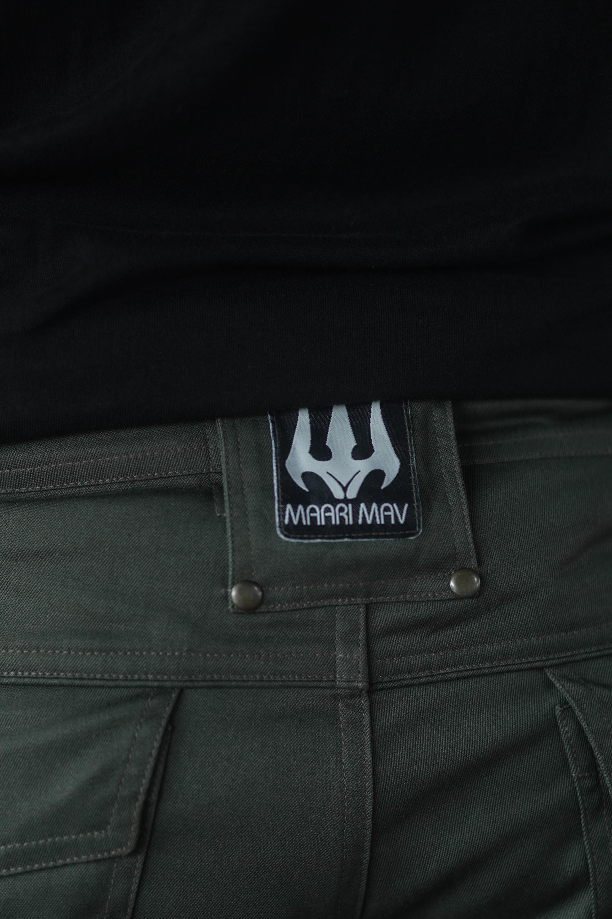 Olive Green Cotton Twill Cargo Pants, Hiking T — view 8