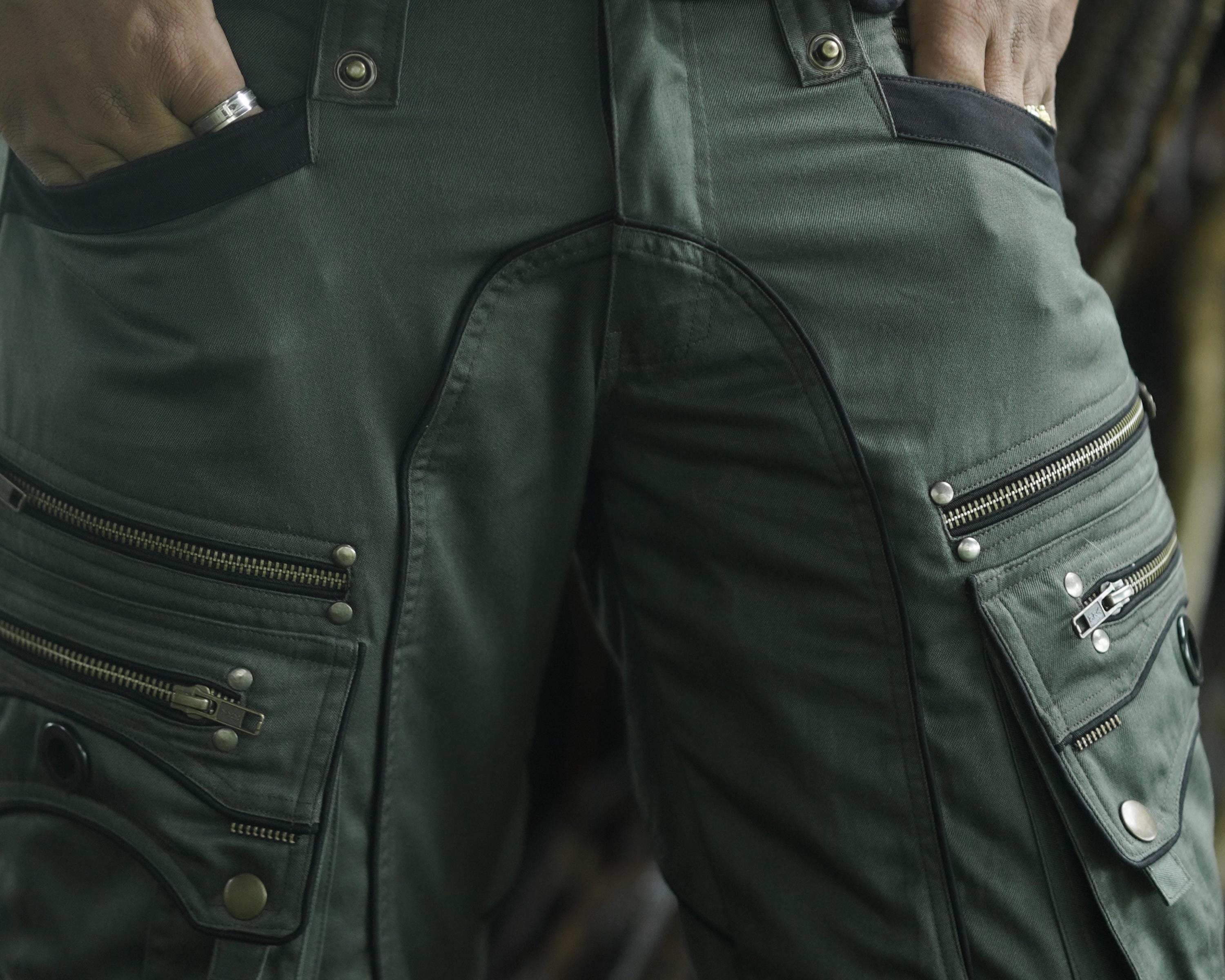 Men's Olive Cotton Twill Utility Shorts