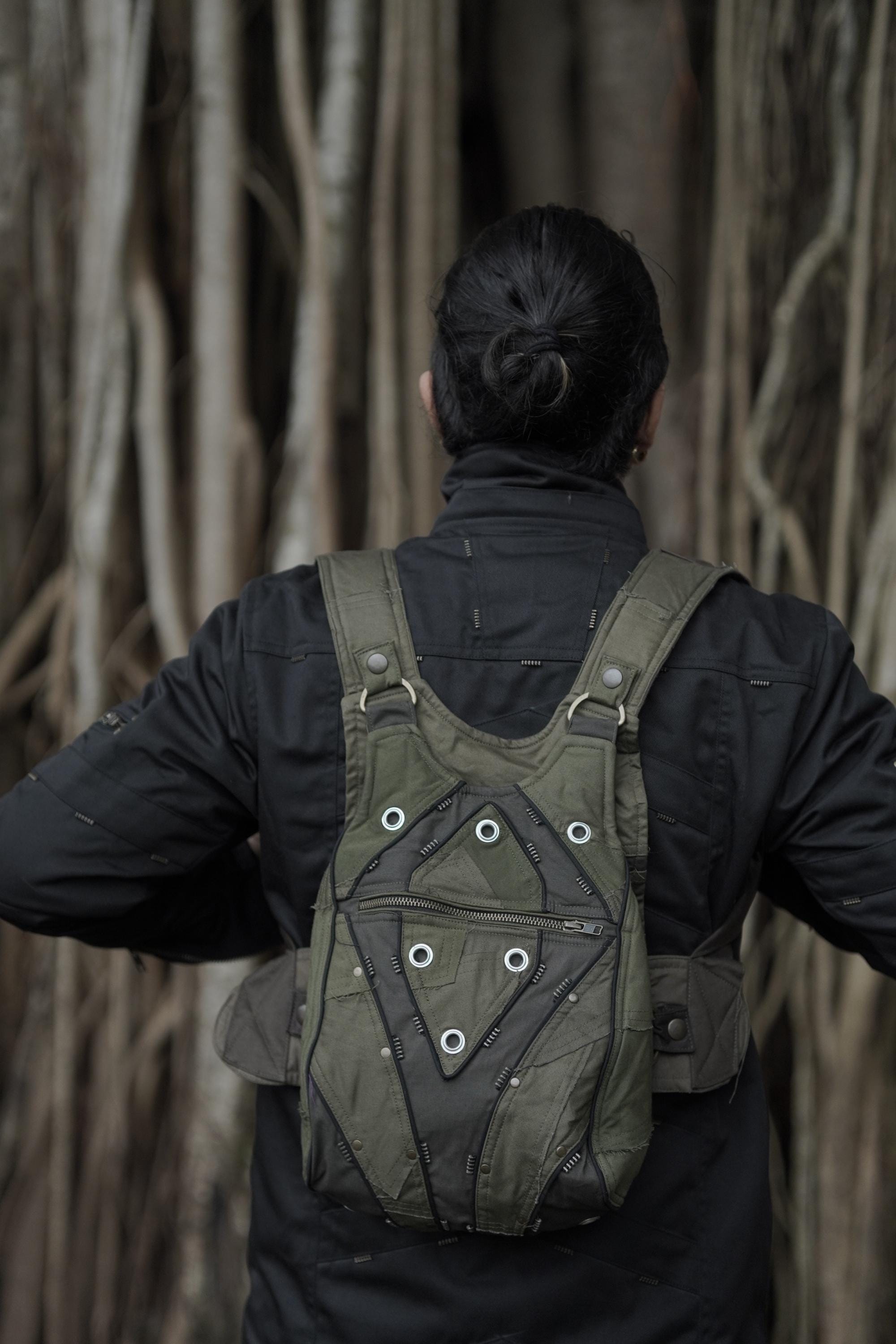 Handmade Cotton Patch Sling Bag — view 5