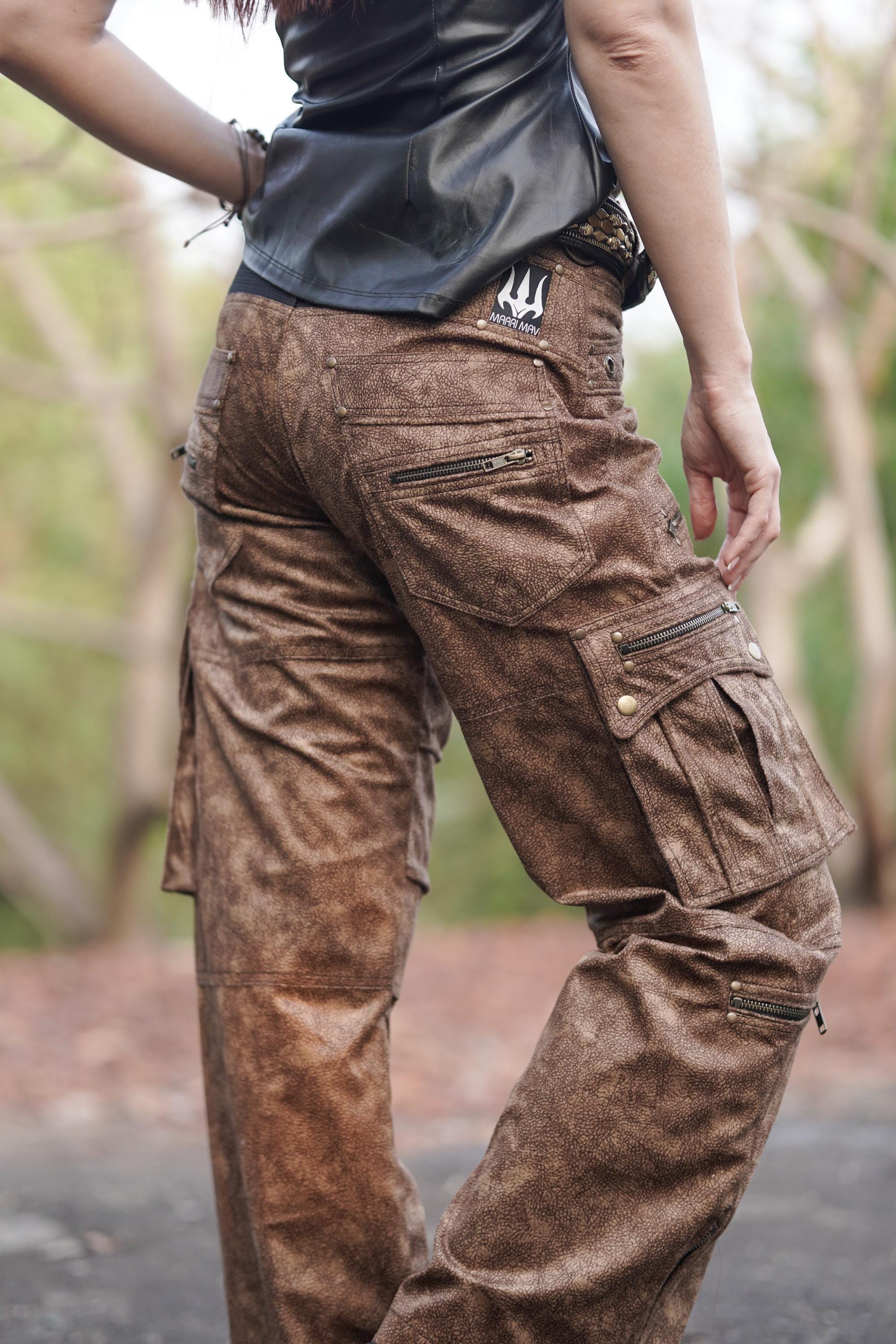 Women's Velvet Twill Cargo Pants — view 5