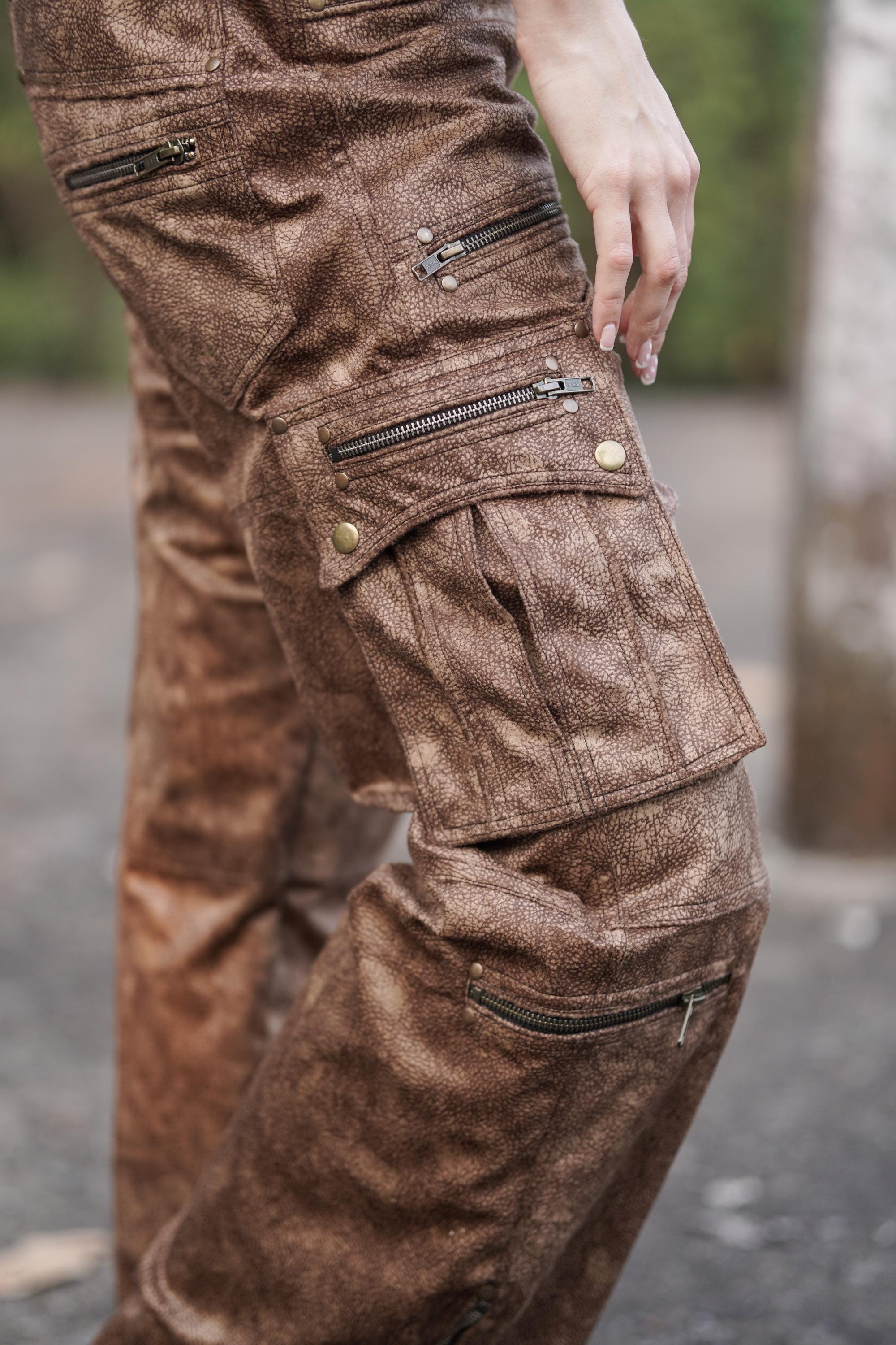 Women's Velvet Twill Cargo Pants — view 7